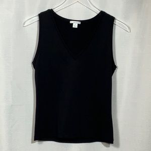 Halogen V-Neck Black Top